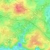 Mapa topográfico La Verrie, altitud, relieve