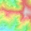Mapa topográfico Kaupo, altitud, relieve