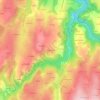 Mapa topográfico Les Bessières, altitud, relieve