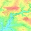 Mapa topográfico La Gachère, altitud, relieve