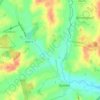 Mapa topográfico Tillers Green, altitud, relieve