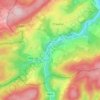 Mapa topográfico Neucy, altitud, relieve