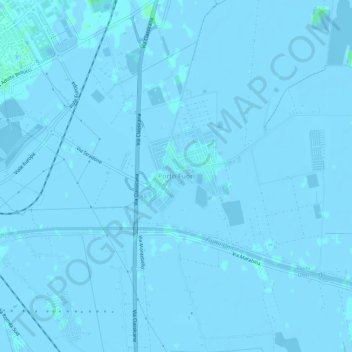 Mapa topográfico Porto Fuori, altitud, relieve