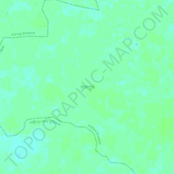 Mapa topográfico Sahapur, altitud, relieve