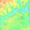 Mapa topográfico La Lotière, altitud, relieve