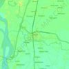 Mapa topográfico Dalkola, altitud, relieve