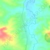 Mapa topográfico Ban Mae Pok, altitud, relieve
