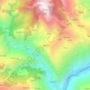 Mapa topográfico Chebar, altitud, relieve