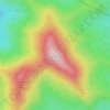 Mapa topográfico Whiteface Mountain, altitud, relieve