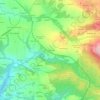 Mapa topográfico Gorre Hanvec, altitud, relieve