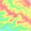 Mapa topográfico Soeiras, altitud, relieve