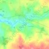 Mapa topográfico Les Gâtines Nord, altitud, relieve