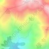 Mapa topográfico Collada dels Ills, altitud, relieve