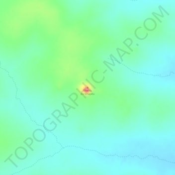 Mapa topográfico Morro do Chapéu, altitud, relieve