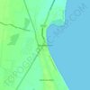 Mapa topográfico Devipattinam, altitud, relieve