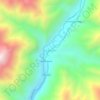 Mapa topográfico Huancaní, altitud, relieve