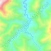 Mapa topográfico Izotepec, altitud, relieve