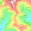 Mapa topográfico Jamnikhal, altitud, relieve