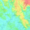 Mapa topográfico Thủ Dầu Một, altitud, relieve