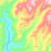 Mapa topográfico Tam Rin, altitud, relieve