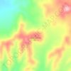 Mapa topográfico Palo Gacho, altitud, relieve