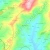 Mapa topográfico Moreira de Cima, altitud, relieve