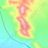 Mapa topográfico Cerro Santo Dominguito, altitud, relieve