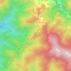Mapa topográfico Grań, altitud, relieve