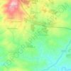 Mapa topográfico Galisteu Cimeiro, altitud, relieve