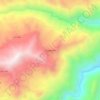 Mapa topográfico Tayagasha, altitud, relieve