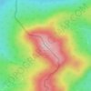 Mapa topográfico Sandy Bay Mountain - Mont Bélanger, altitud, relieve