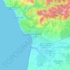 Mapa topográfico Agadir ⴰⴳⴰⴷⵉⵔ أگادیر, altitud, relieve