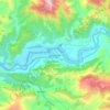 Mapa topográfico Srinagar, altitud, relieve