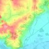 Mapa topográfico Waging, altitud, relieve