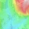 Mapa topográfico La Rivoire, altitud, relieve