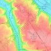 Mapa topográfico Les Vertus, altitud, relieve