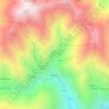 Mapa topográfico Vernai, altitud, relieve