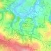 Mapa topográfico Pennarun, altitud, relieve
