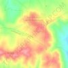 Mapa topográfico El Monte, altitud, relieve