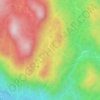 Mapa topográfico Cape Range, altitud, relieve