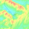 Mapa topográfico Ranau Tar, altitud, relieve