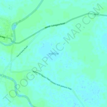 Mapa topográfico Auria, altitud, relieve