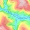 Mapa topográfico Hawksclough, altitud, relieve