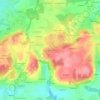Mapa topográfico Kermeillour, altitud, relieve