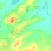 Mapa topográfico Ban Non Udom, altitud, relieve