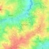 Mapa topográfico Heldergem, altitud, relieve
