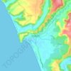 Mapa topográfico Vengurla, altitud, relieve