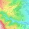 Mapa topográfico Chanteperdrix, altitud, relieve