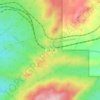 Mapa topográfico Cajon Pass, altitud, relieve