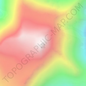 Mapa topográfico Mount Steele, altitud, relieve